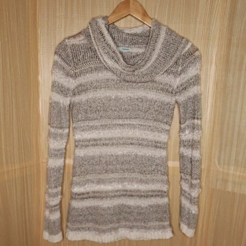 Maurices Cowl Neck Textured Tunic Sweater Medium
